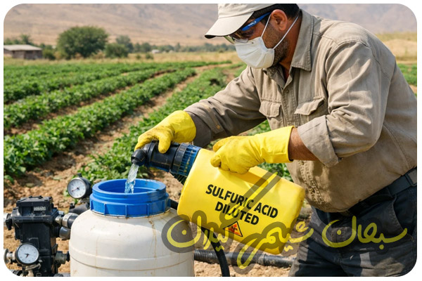 روش های مصرف سولفوریک کشاورزی