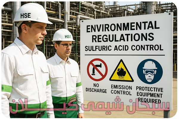 اثرات مخرب اسید سولفوریک