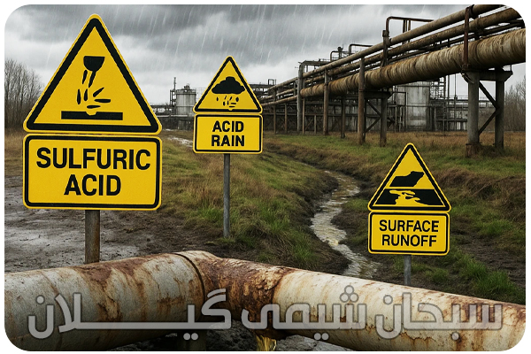 اثرات مخرب اسید سولفوریک