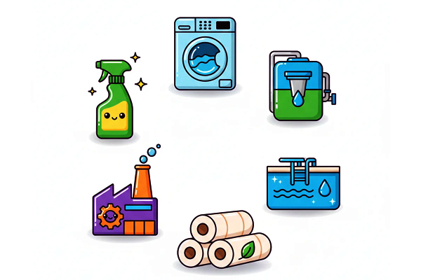 کاربرد آب ژاول در صنایع