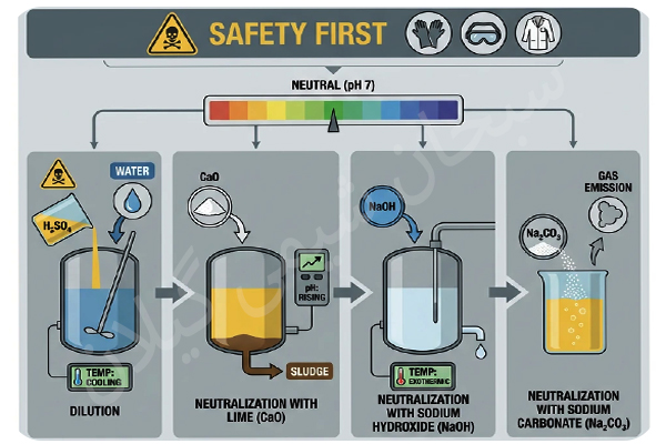 خنثی سازی اسید سولفوریک