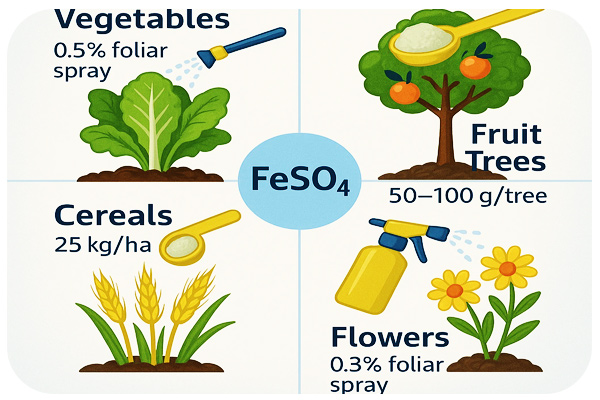 کاربرد سولفات آهن در کشاورزی